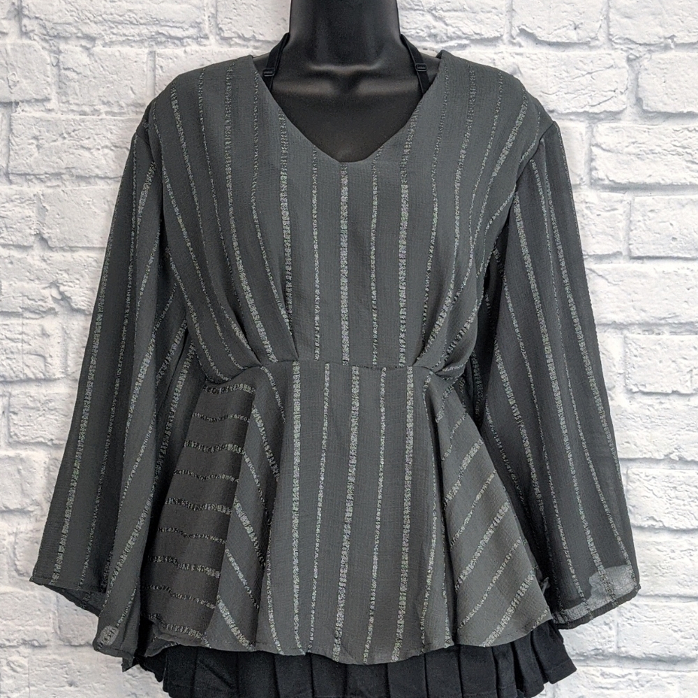 NY & Co Flowy Peplum Top